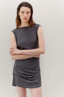 Peace Lily Silk Cotton Dress - Riverstone