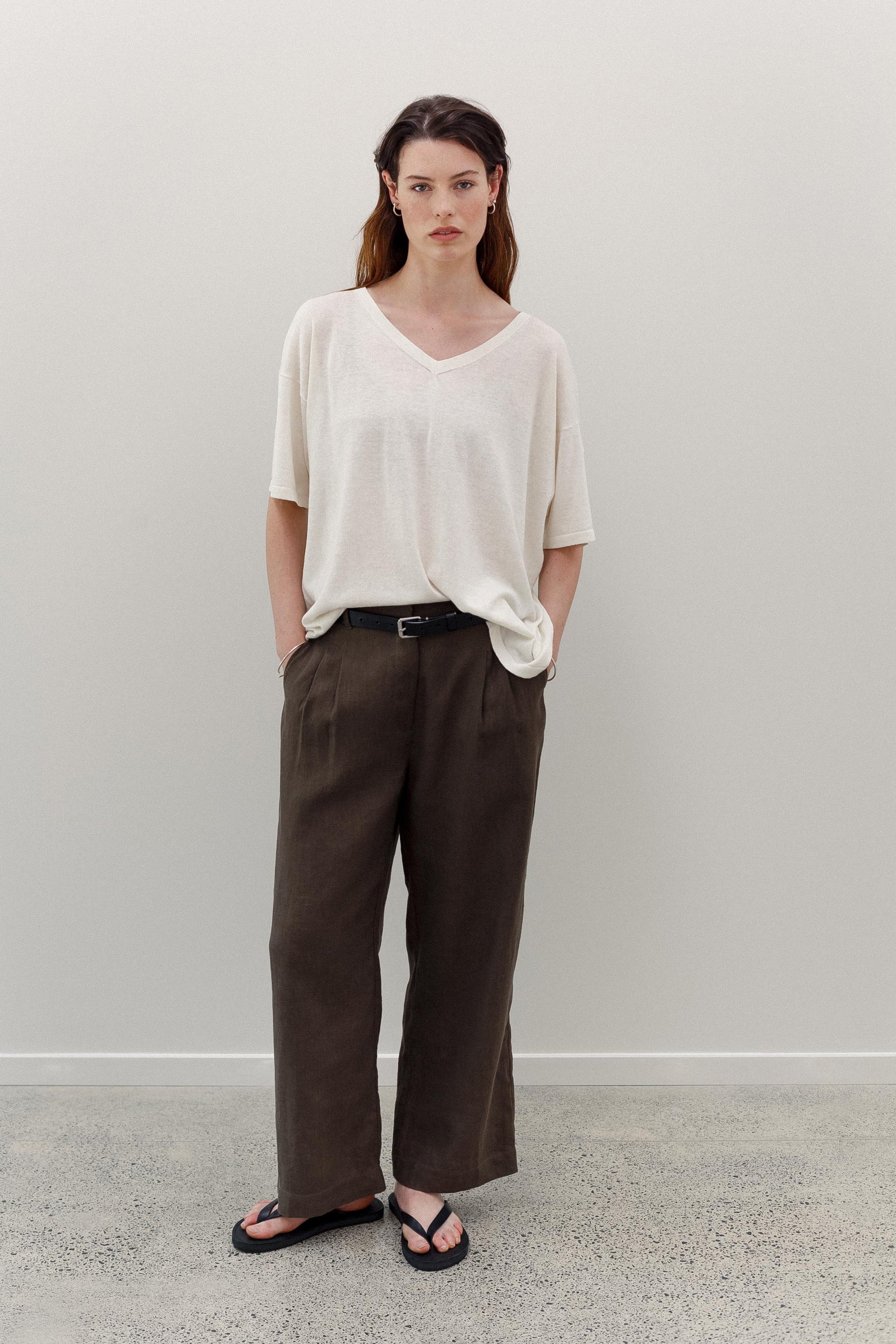 Maverick Linen Pants - Khaki