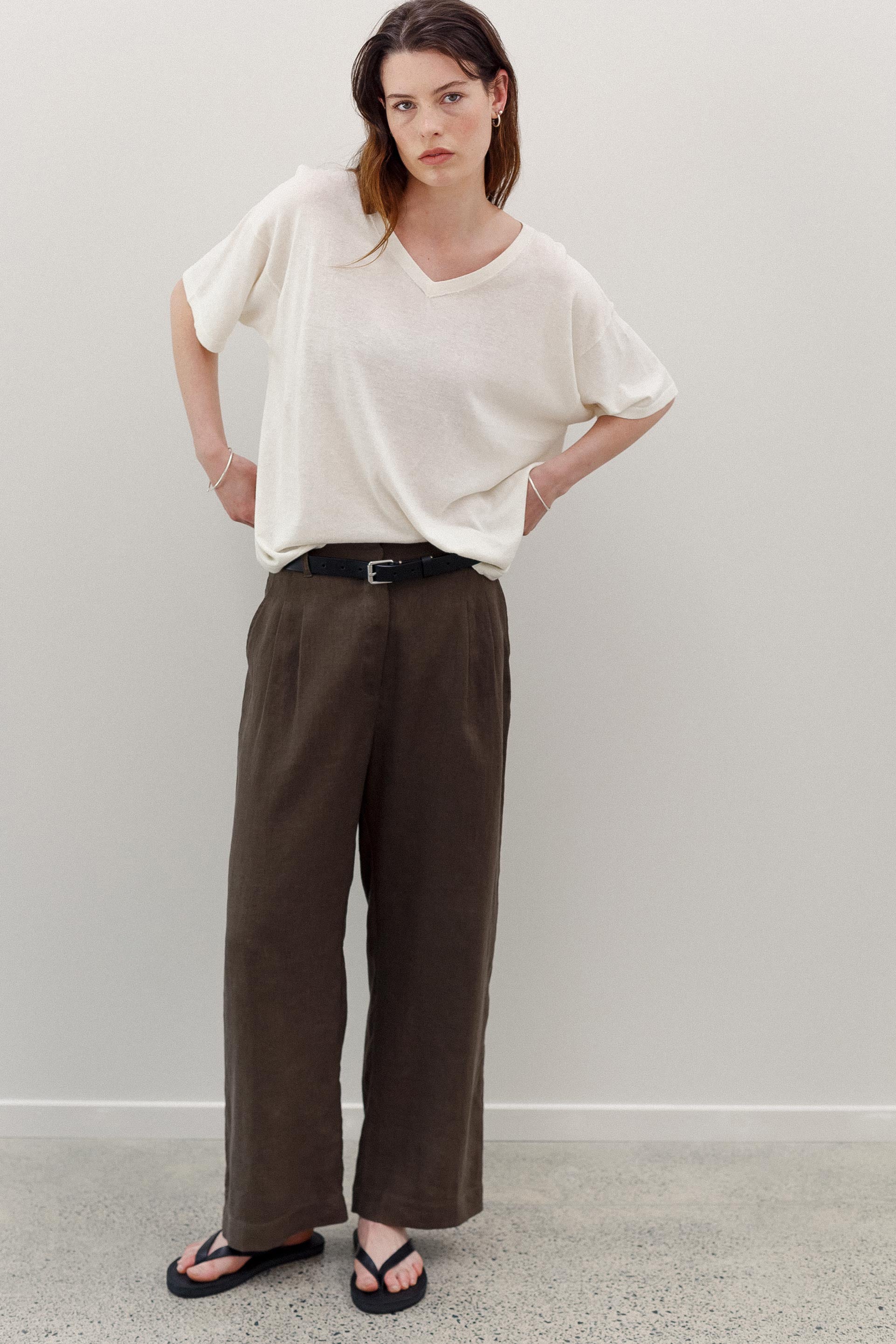 Maverick Linen Pants - Khaki