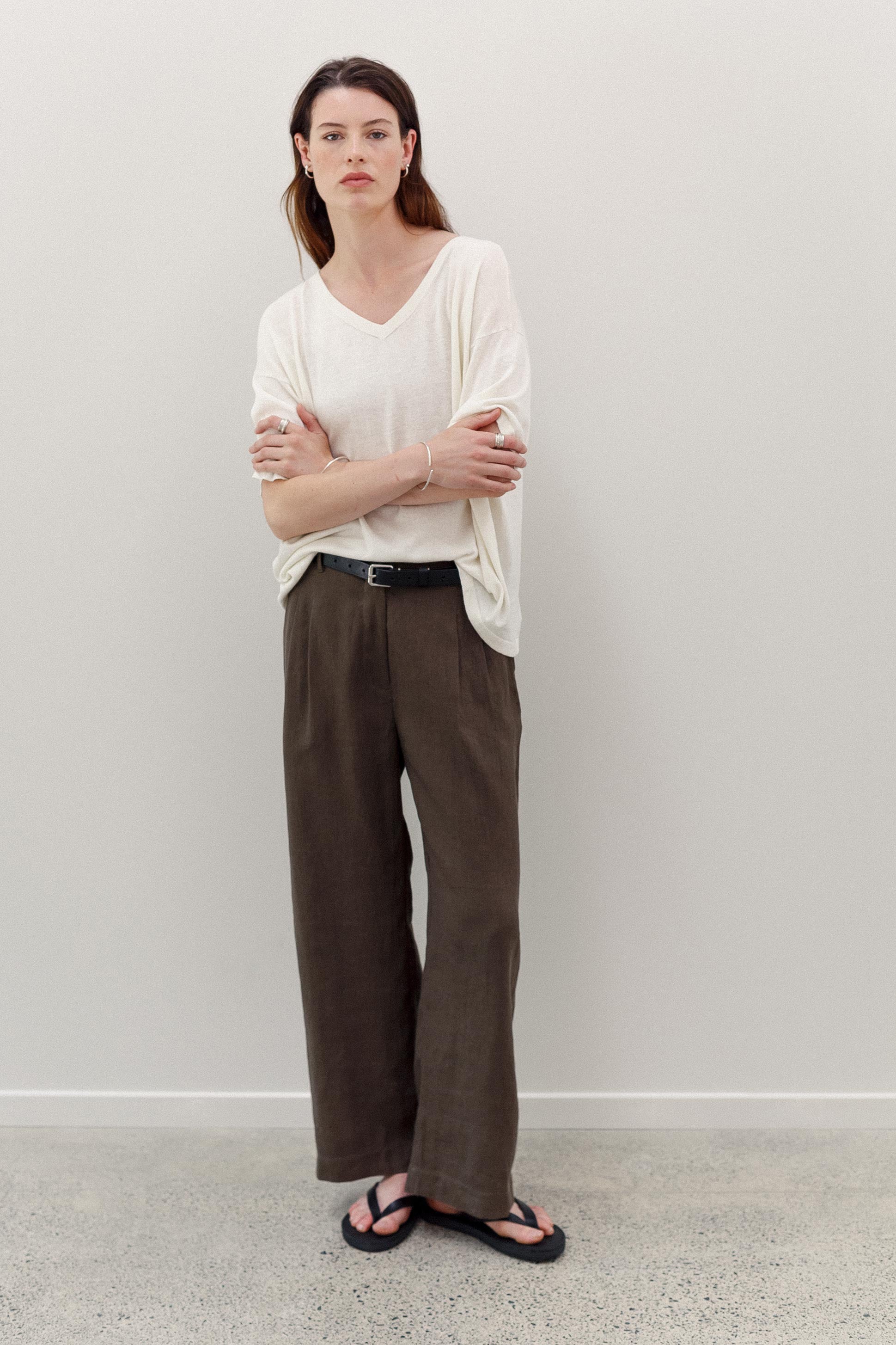 Maverick Linen Pants - Khaki