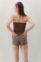 Waves Cashmere Cotton Shorts - Mousse
