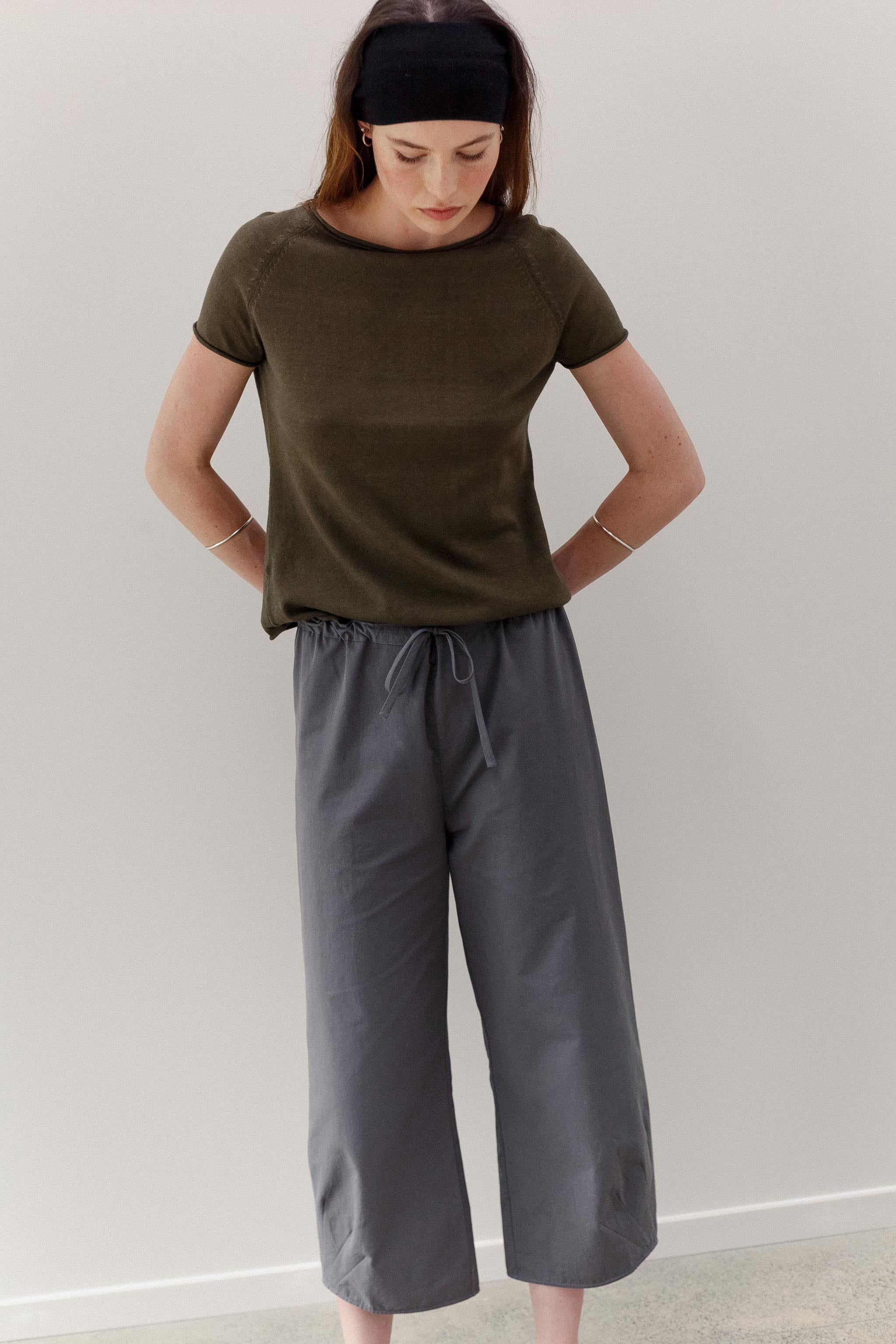 Dream Cotton Pants - Pewter