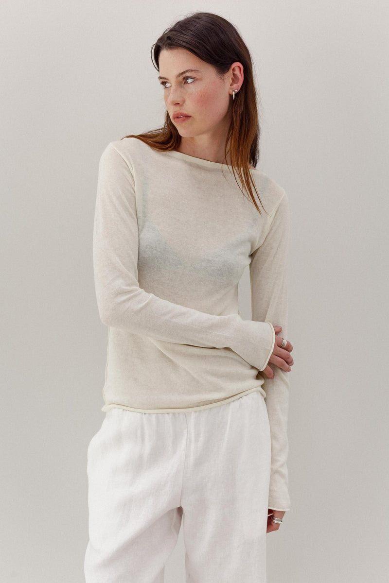 Hanape Hemp Top  - Creme