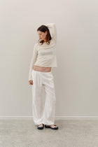 Ming Linen Pants - White