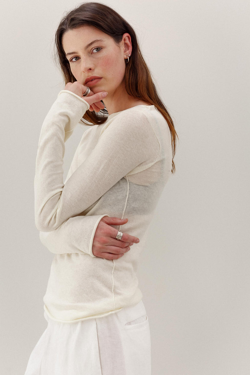 Hanape Hemp Top  - Creme