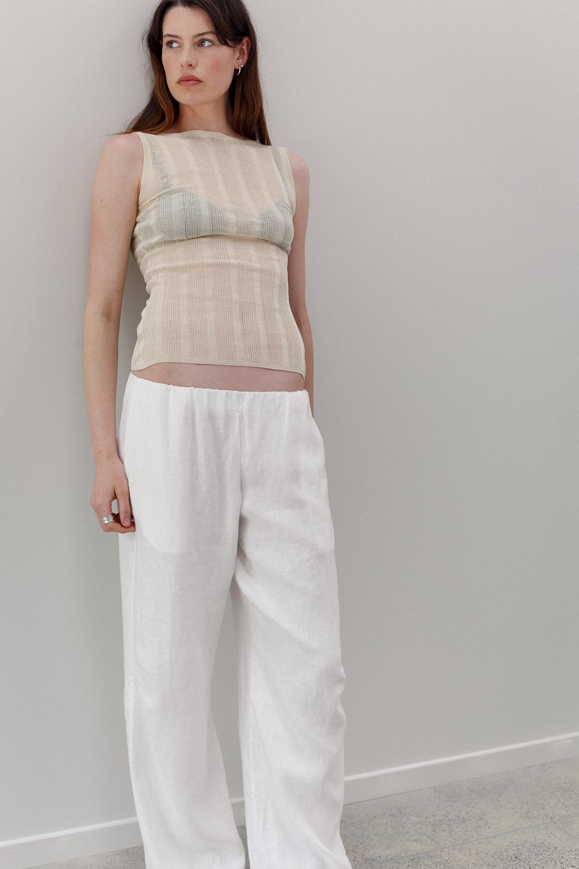 Onure Silk Web Tank - Sand