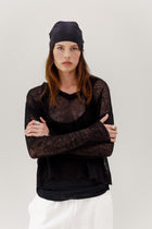 Ravel Linen Top - Black
