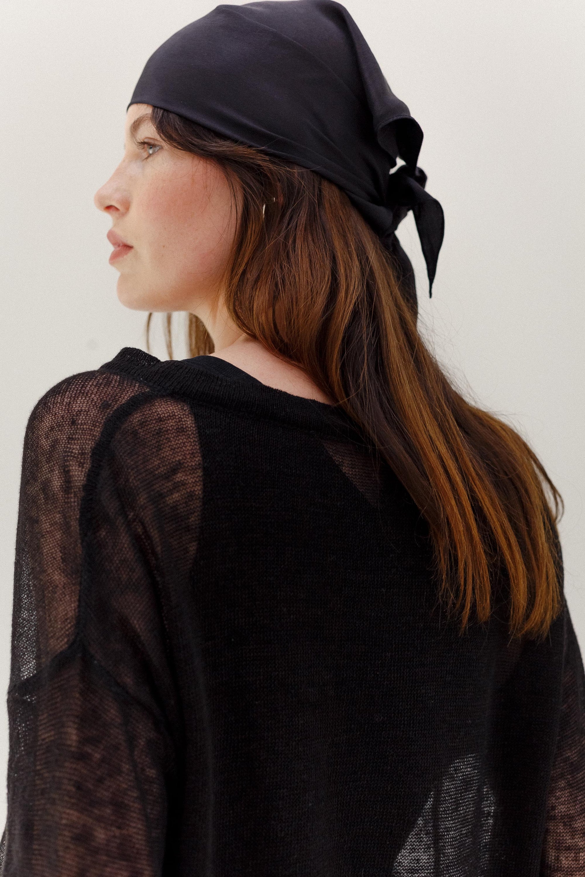 Ravel Linen Top - Black