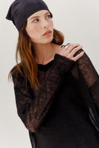 Ravel Linen Top - Black