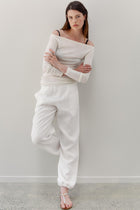 Ming Linen Pants - White
