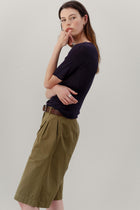 Maverick Cotton Shorts - Green Tea