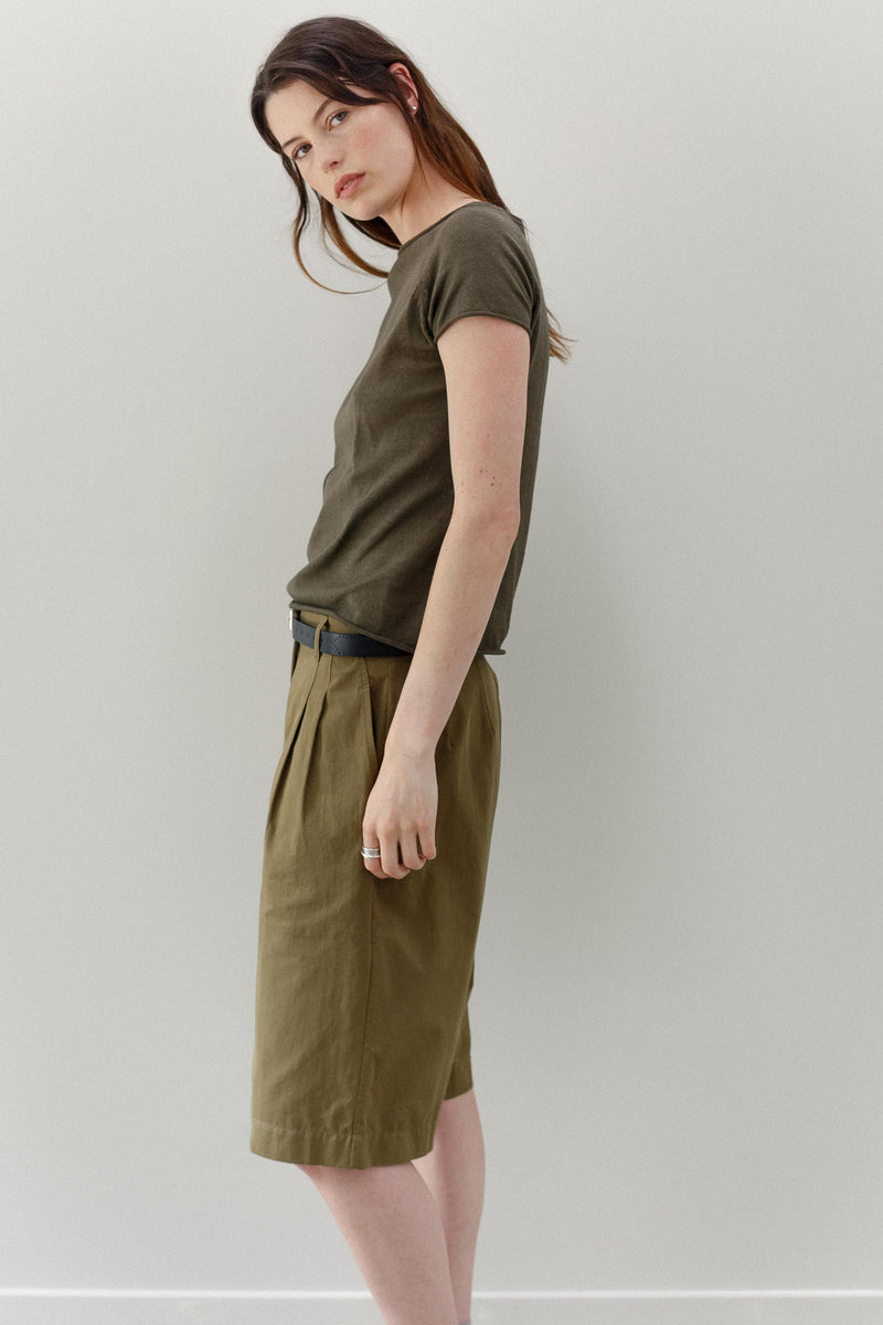 Maya Cotton Top - Olive