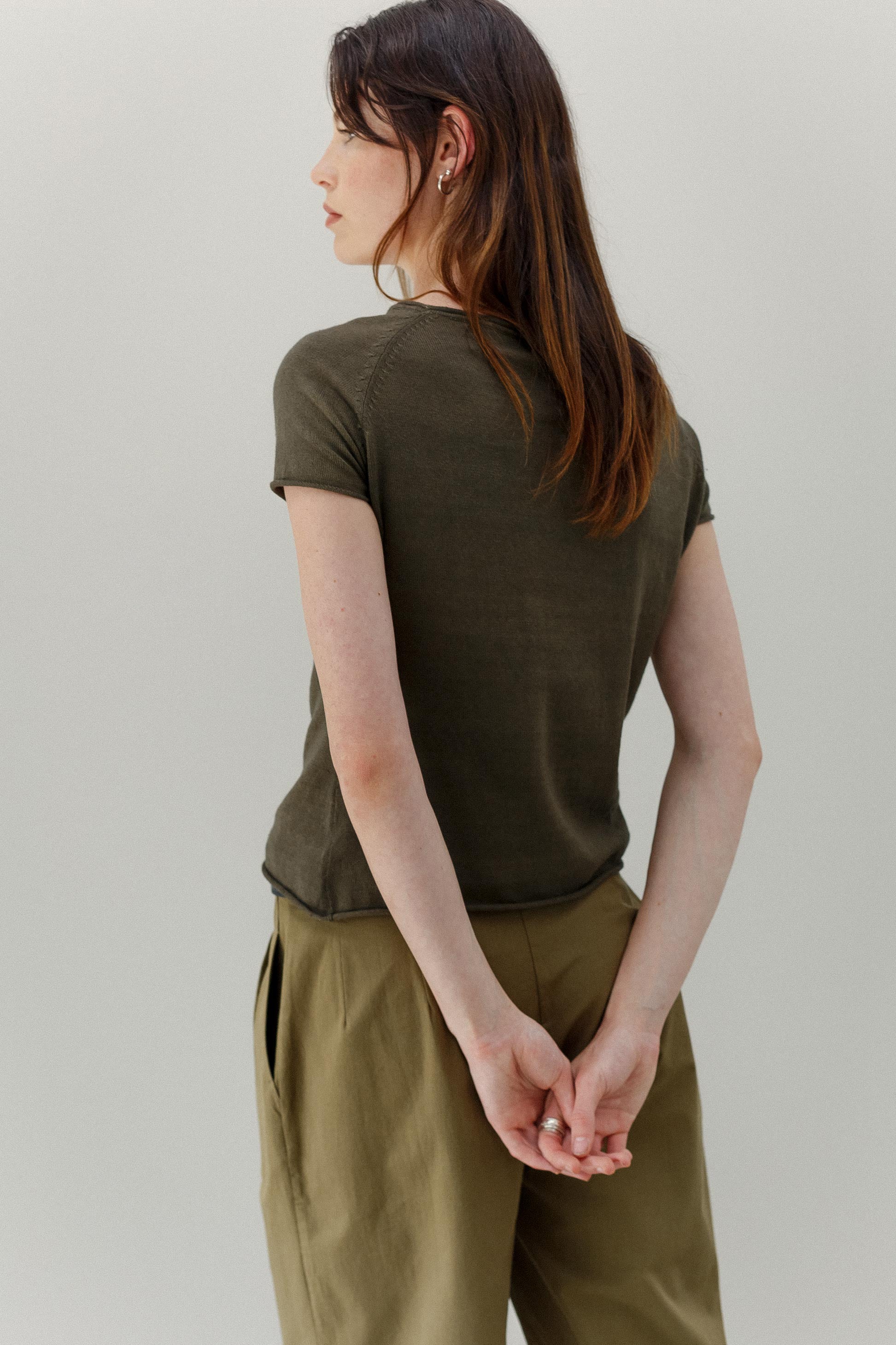 Maya Cotton Top - Olive