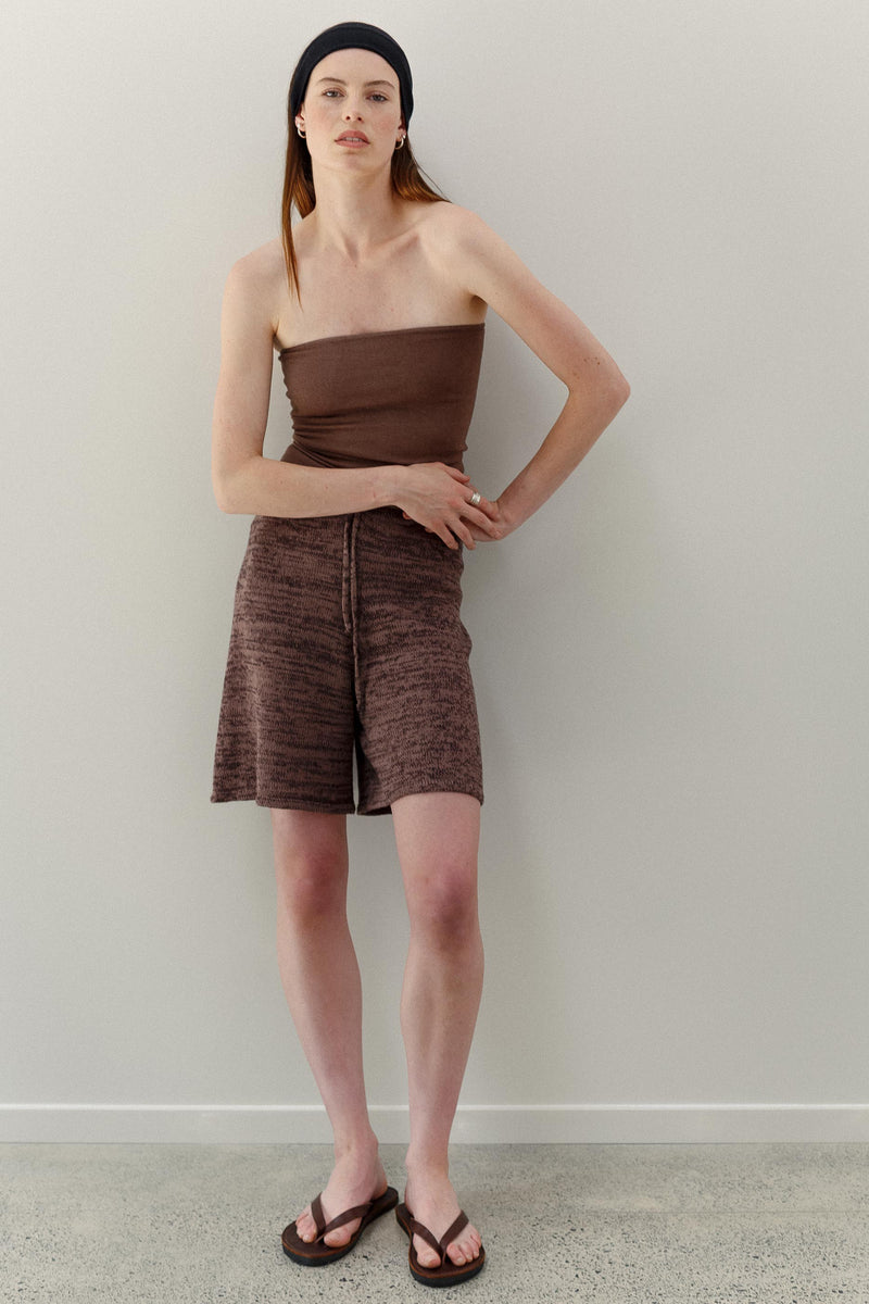 Opio Silk Cashmere Top - Mocha