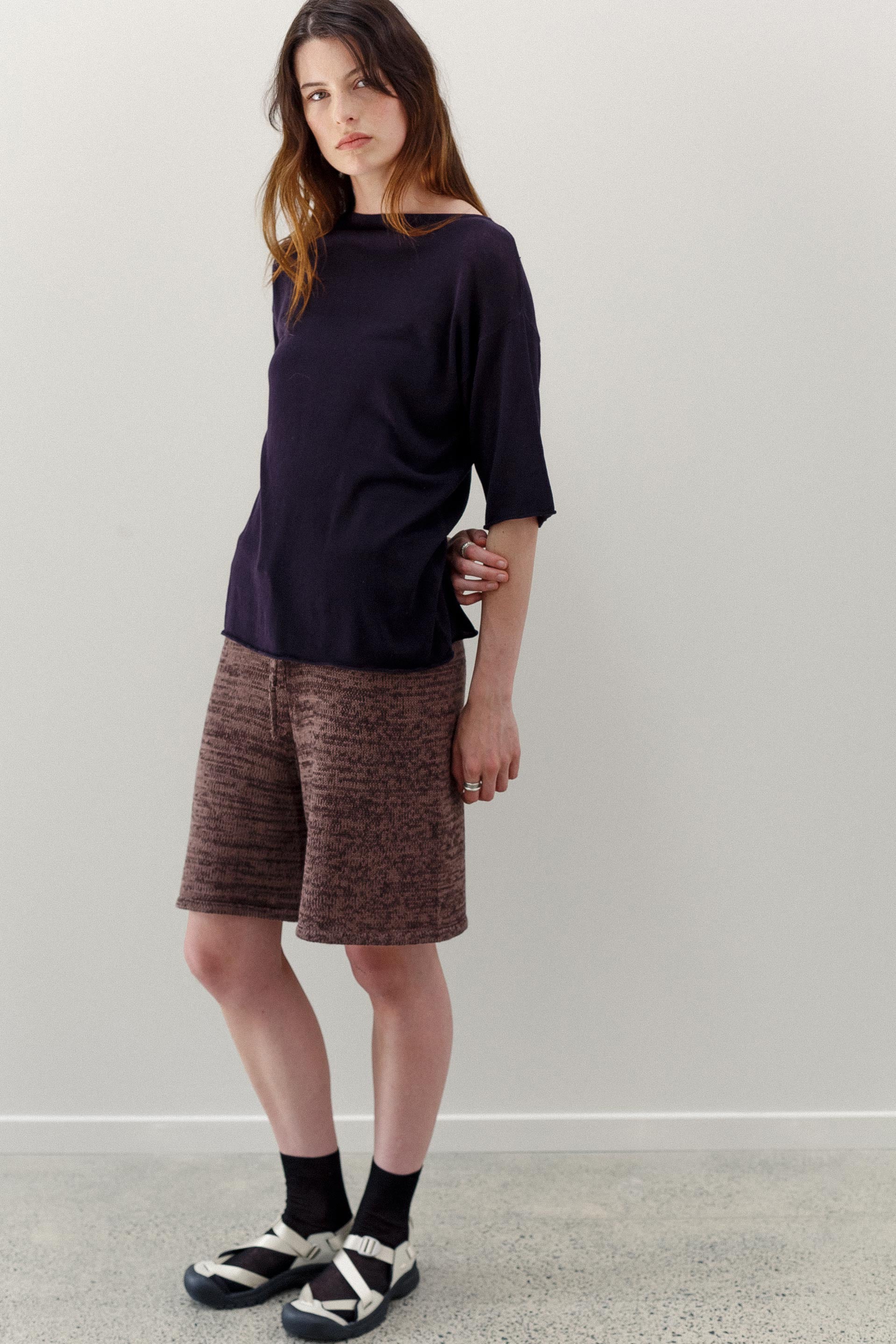 Haru Cashmere Cotton Shorts - Coco Cabana