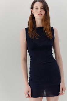 Onure Silk Mini Dress - Ink