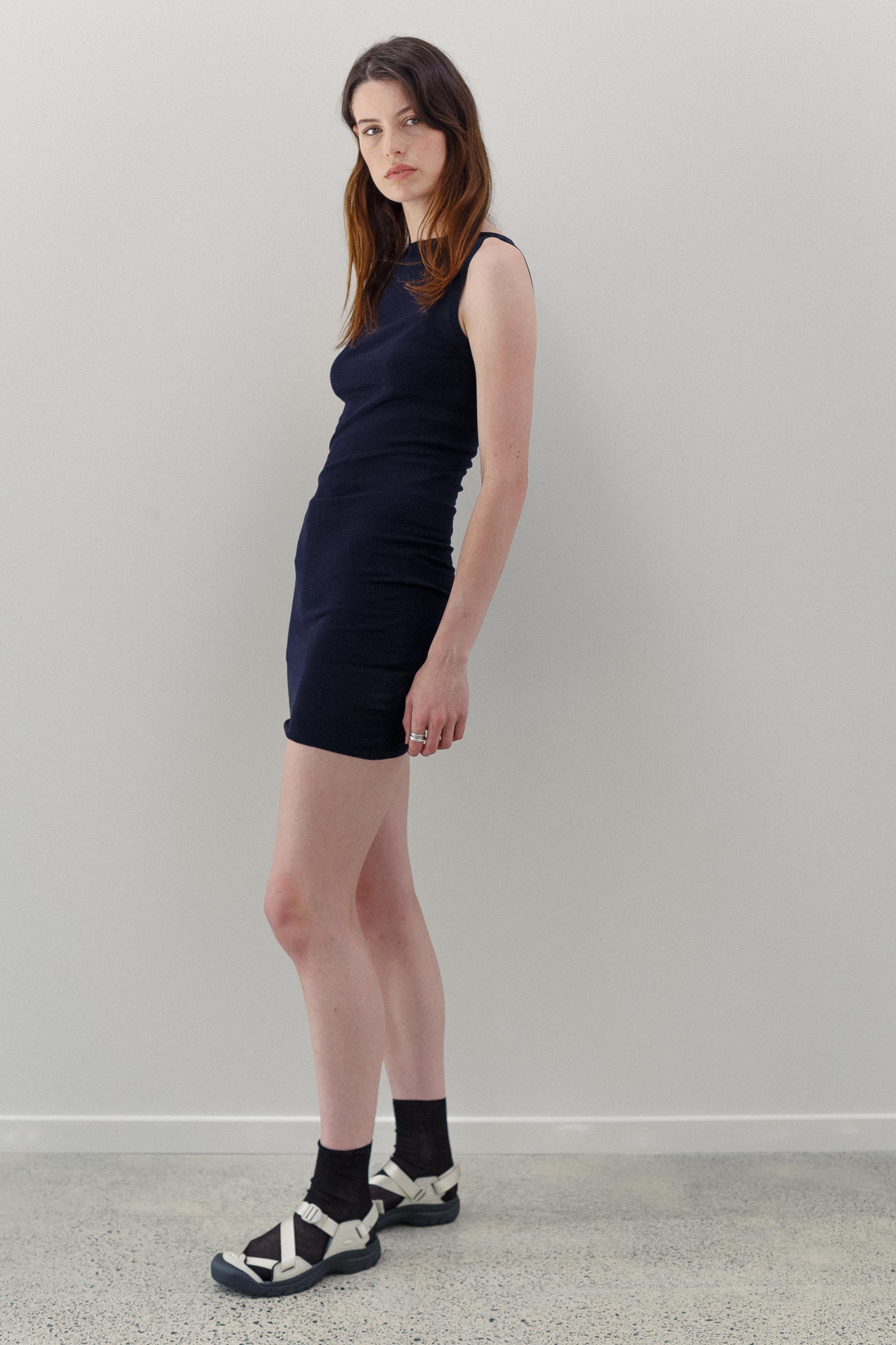 Onure Silk Mini Dress - Ink