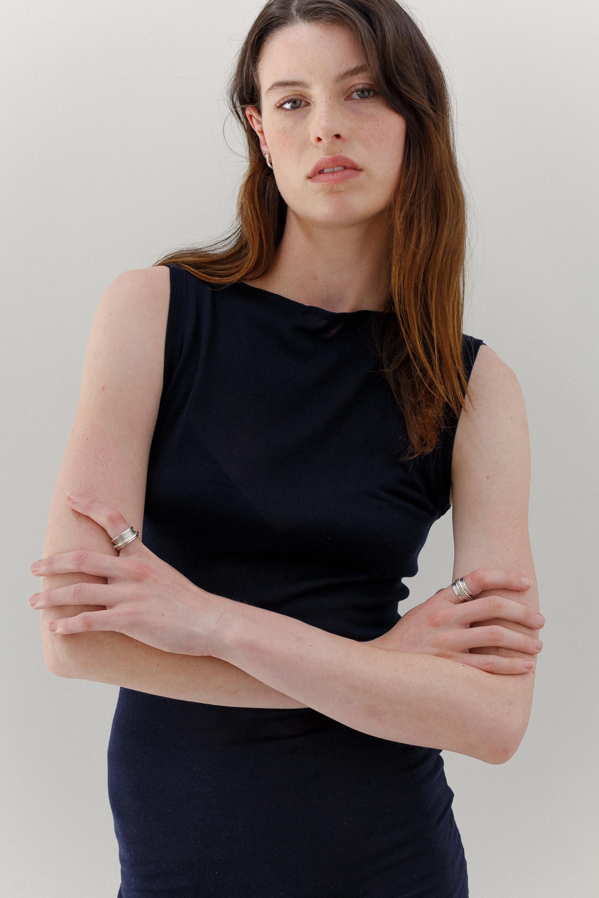 Onure Silk Mini Dress - Ink