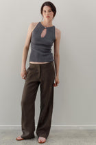Belladonna Silk Cashmere Top - Pewter