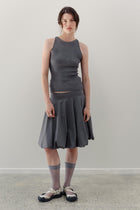 Belladonna Silk Cashmere Top - Pewter