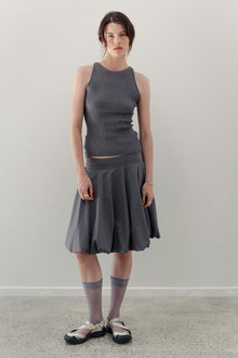 Belladonna Silk Cashmere Top - Pewter