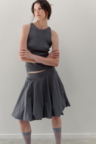 Bodi Ra Cotton Skirt - Pewter
