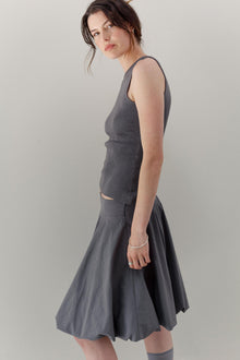 Belladonna Silk Cashmere Top - Pewter