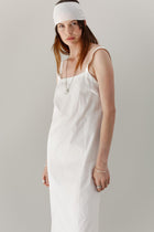 Dalliance Cotton Slip Dress - White