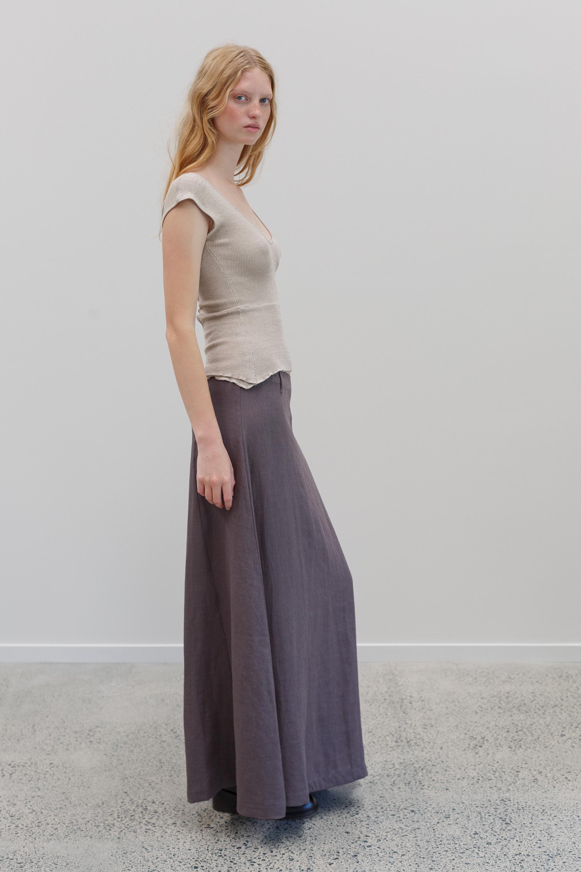 Sedona Linen Skirt - Ash