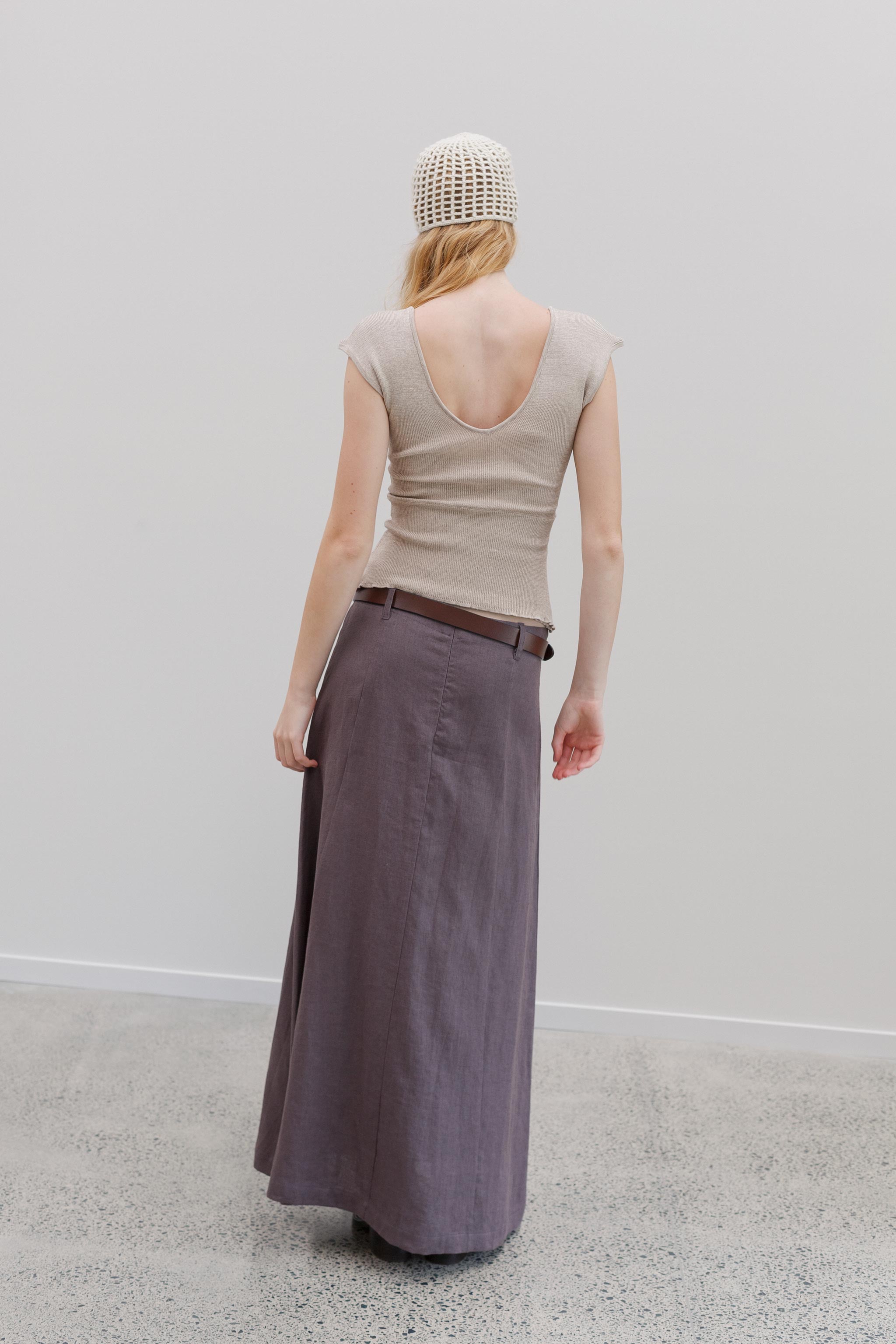 Sedona Linen Skirt - Ash
