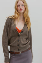 Aida Yak Cardigan - Bark