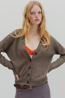 Aida Yak Cardigan - Bark