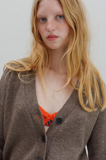 Aida Yak Cardigan - Bark