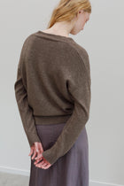 Aida Yak Cardigan - Bark