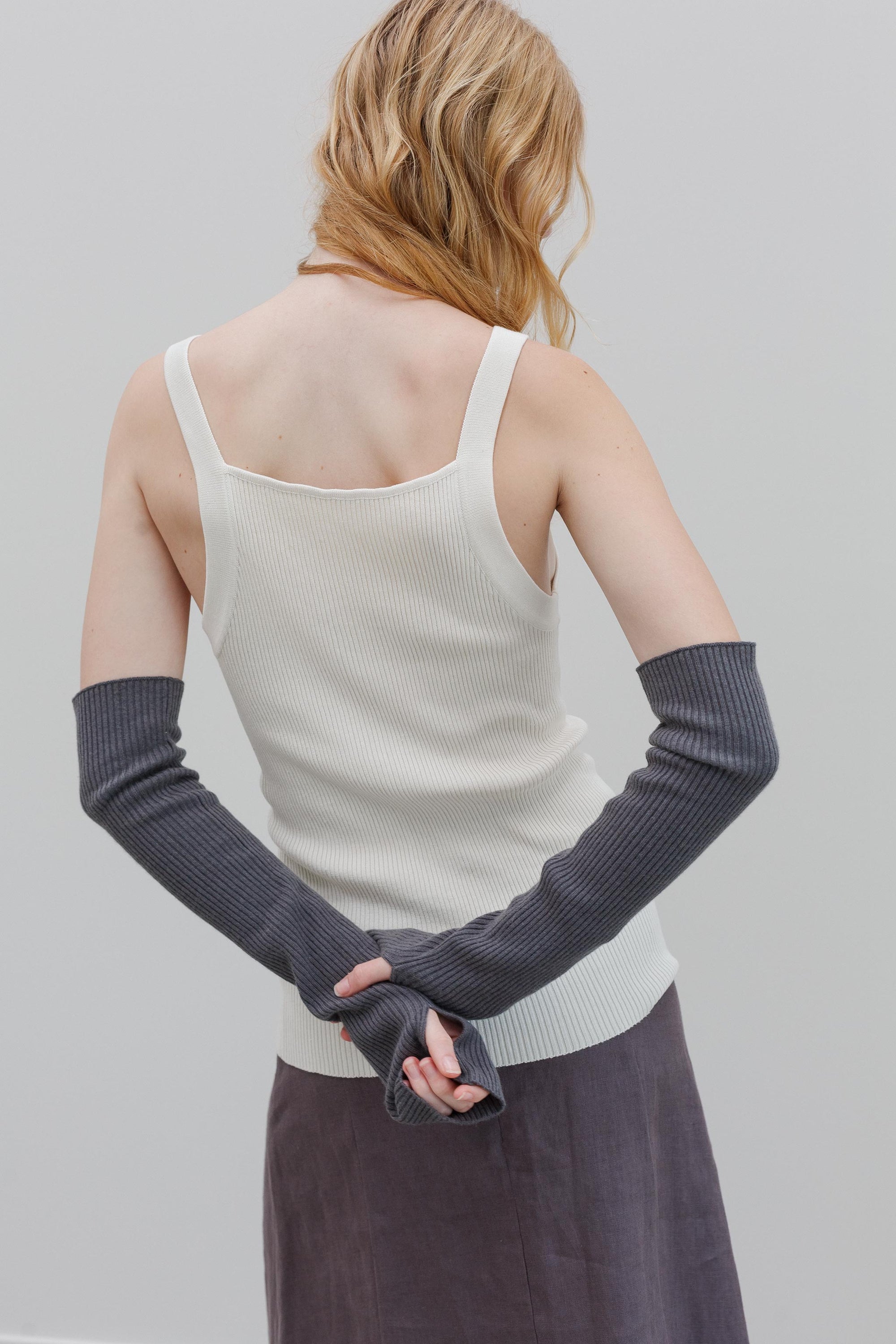 Deda Cashmere Gloves - Marl Grey