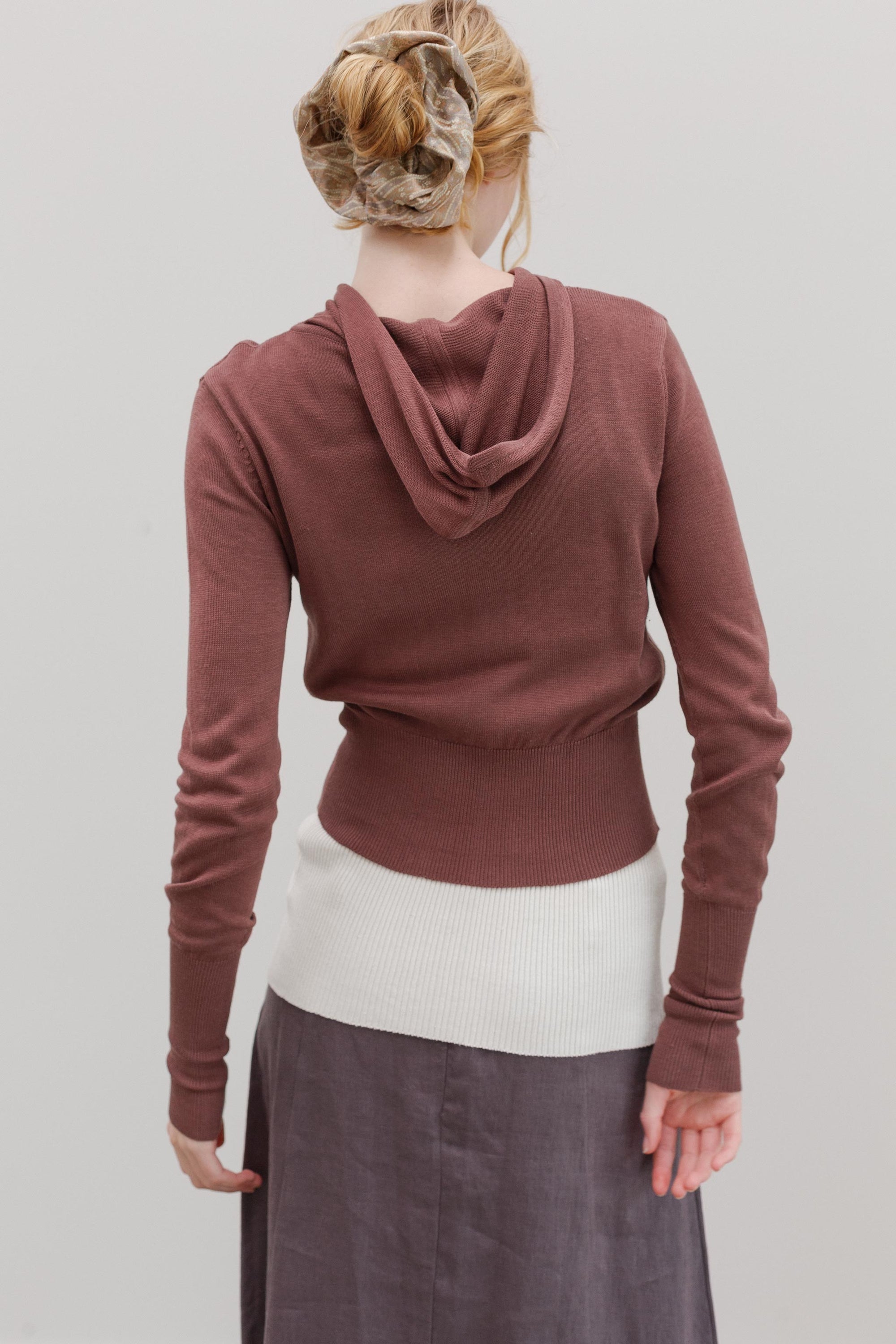 Wes Silk Cotton Hoodie - Sumac