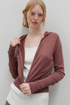 Wes Silk Cotton Hoodie - Sumac