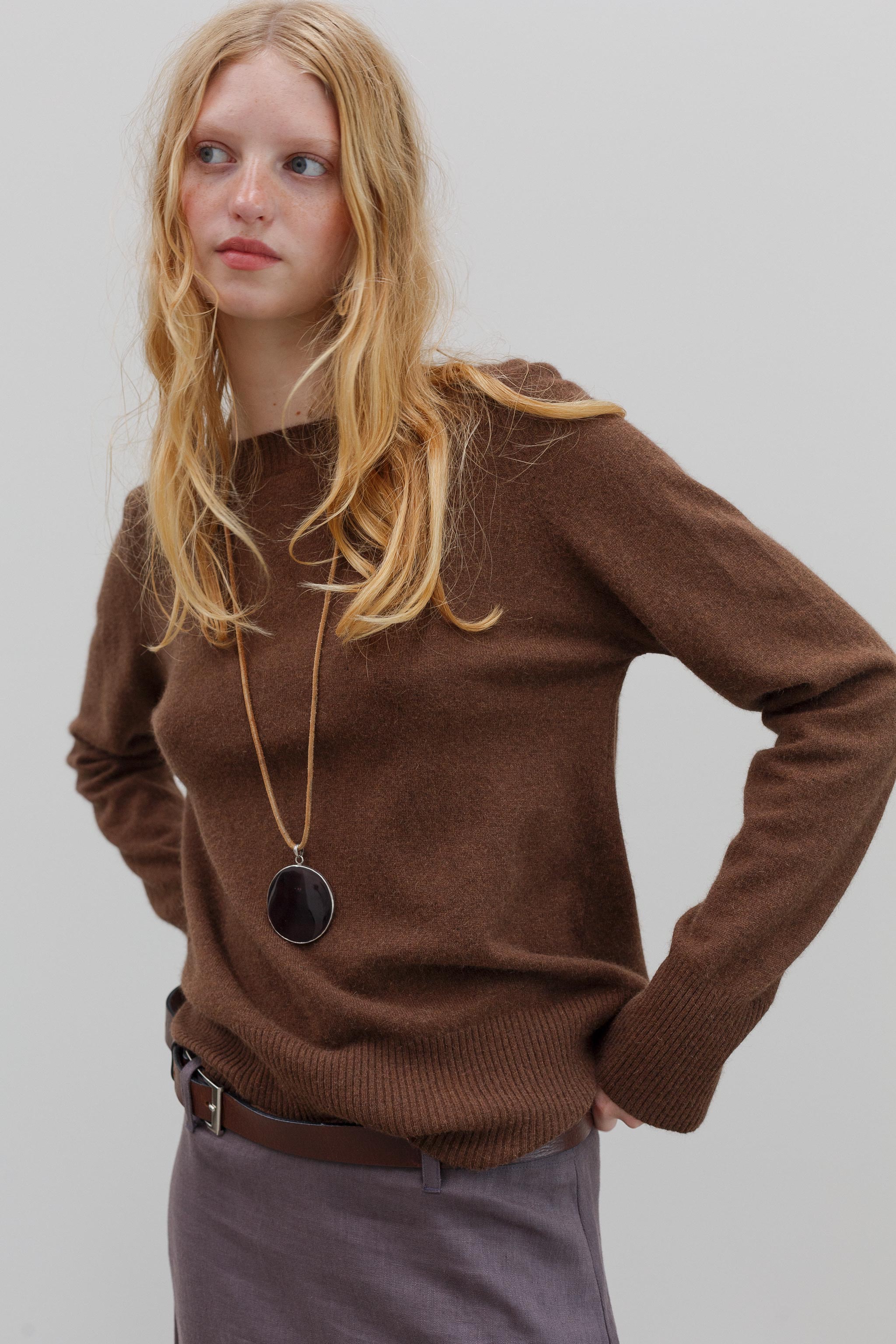 Leith Perino Jumper - Husk