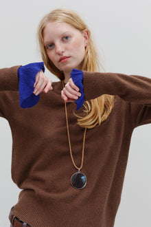 Shiki Silk Cashmere Cuffs - Lazuli