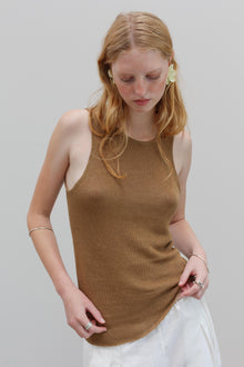 Amore Linen Top - Honey