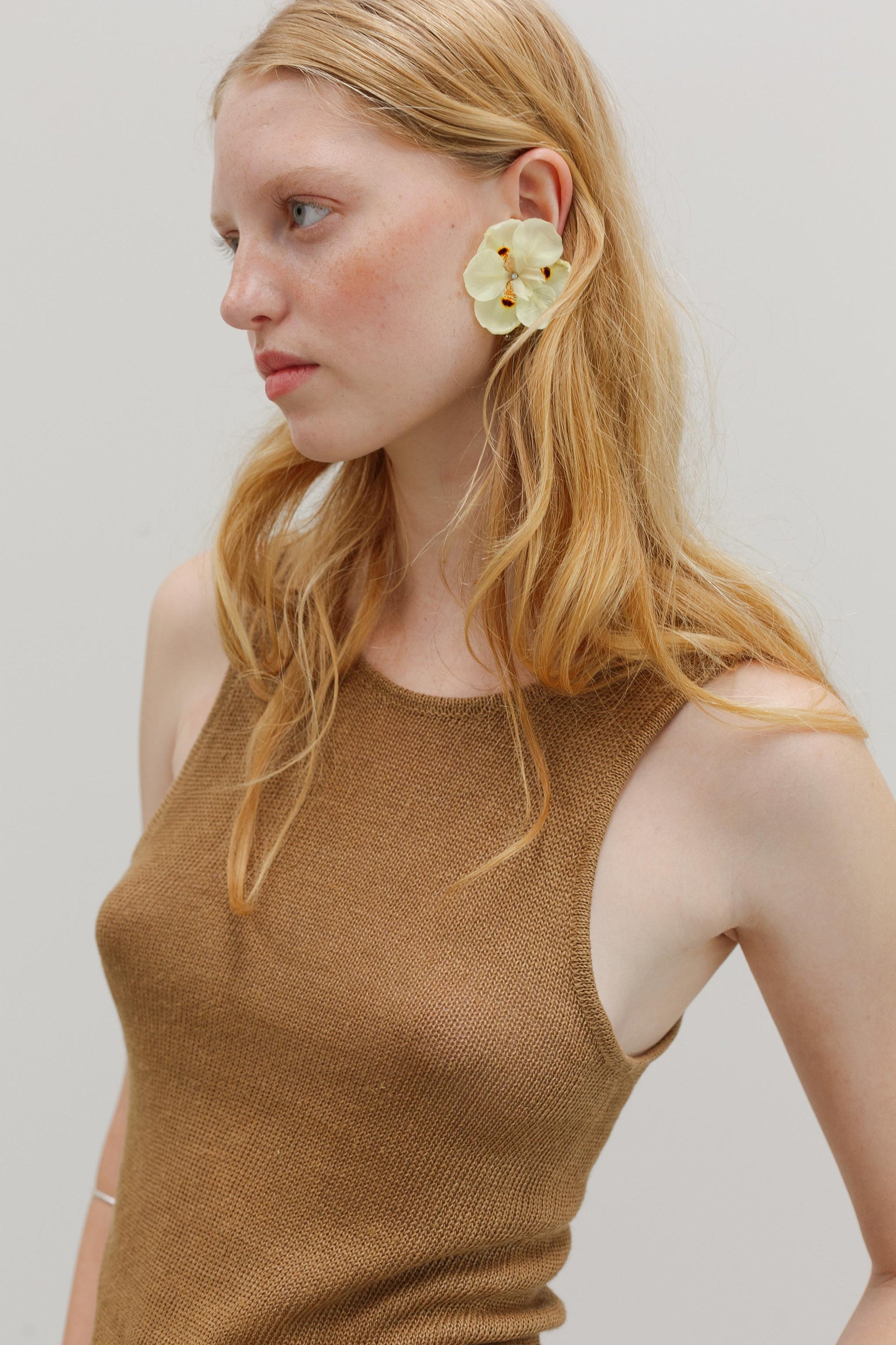 Amore Linen Top - Honey