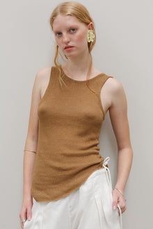 Amore Linen Top - Honey