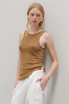 Amore Linen Top - Honey