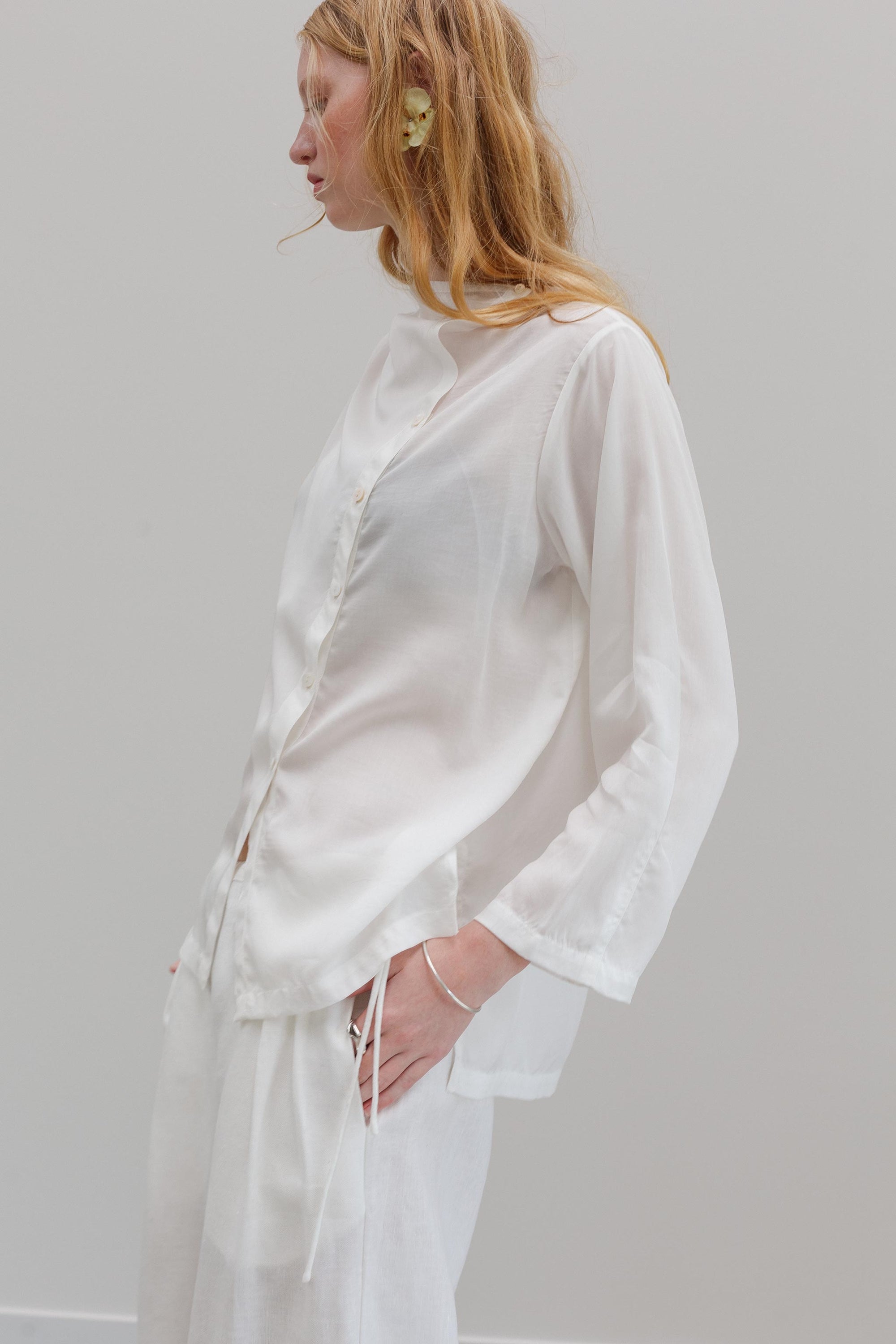 Phlox Tencel Blouse - White