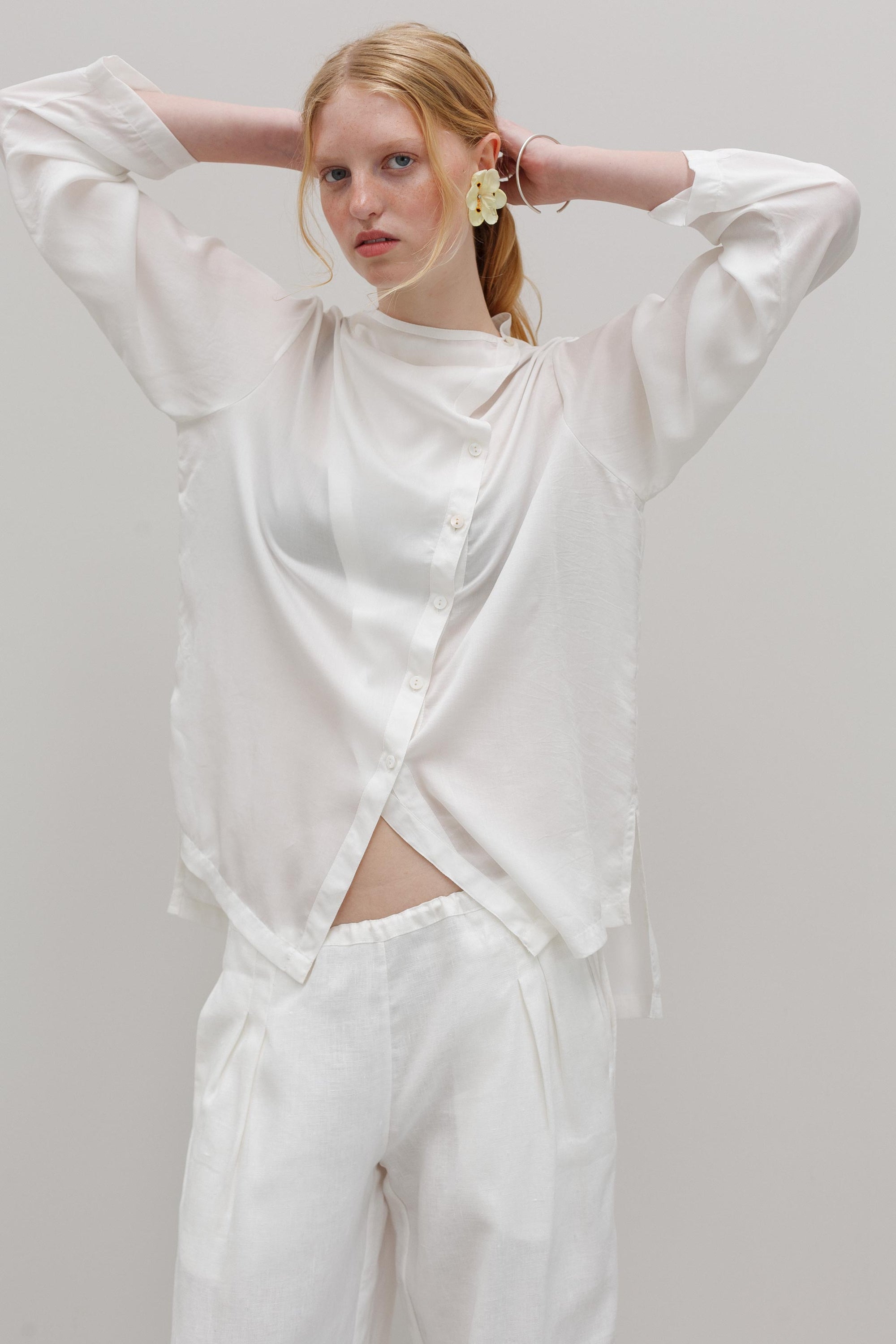 Phlox Tencel Blouse - White