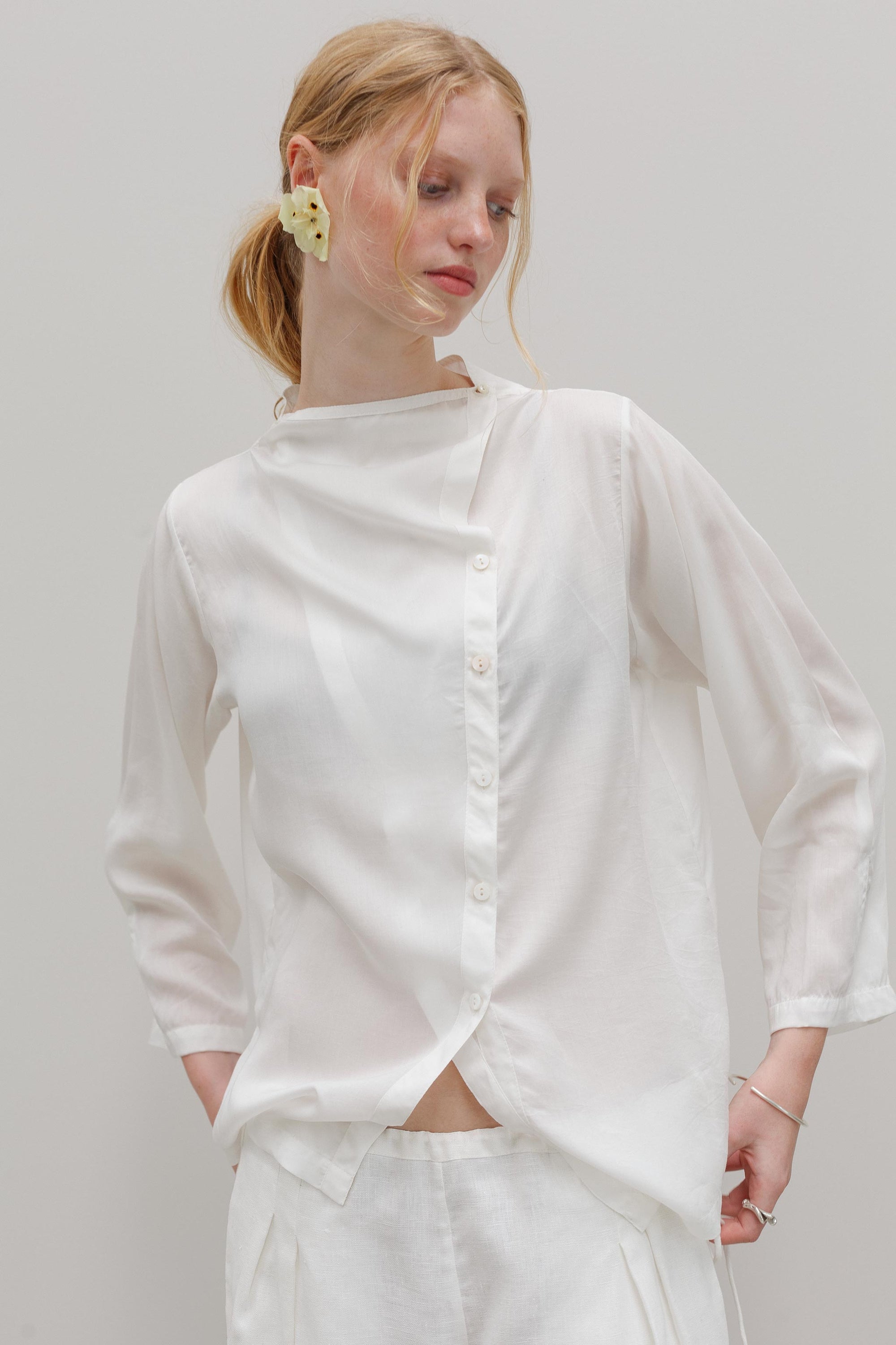Phlox Tencel Blouse - White