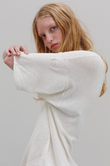 Kind Hemp Embroidery Top - Blanc