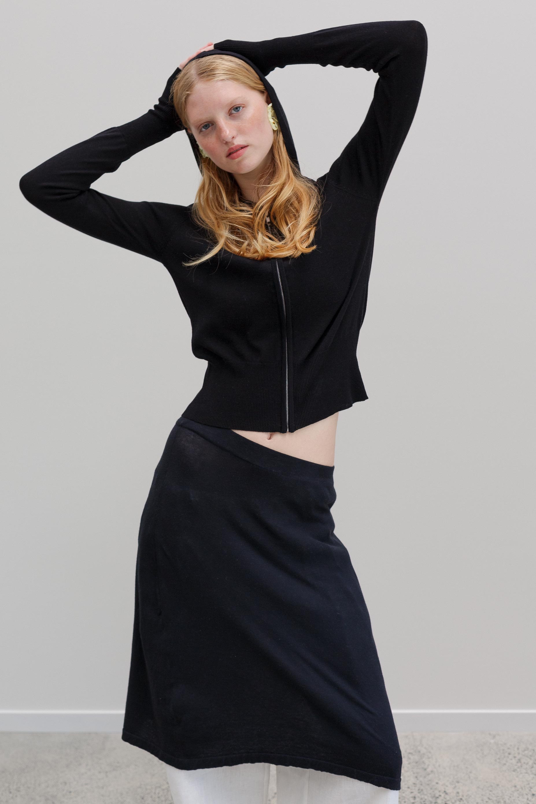 Clume Organic Cotton Skirt - Black