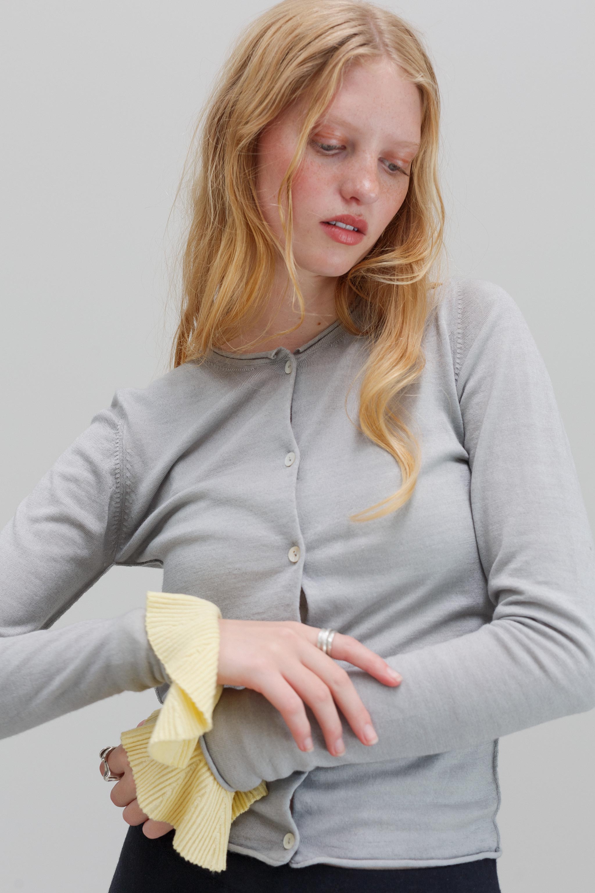 Shiki Silk Cashmere Cuffs - Butter