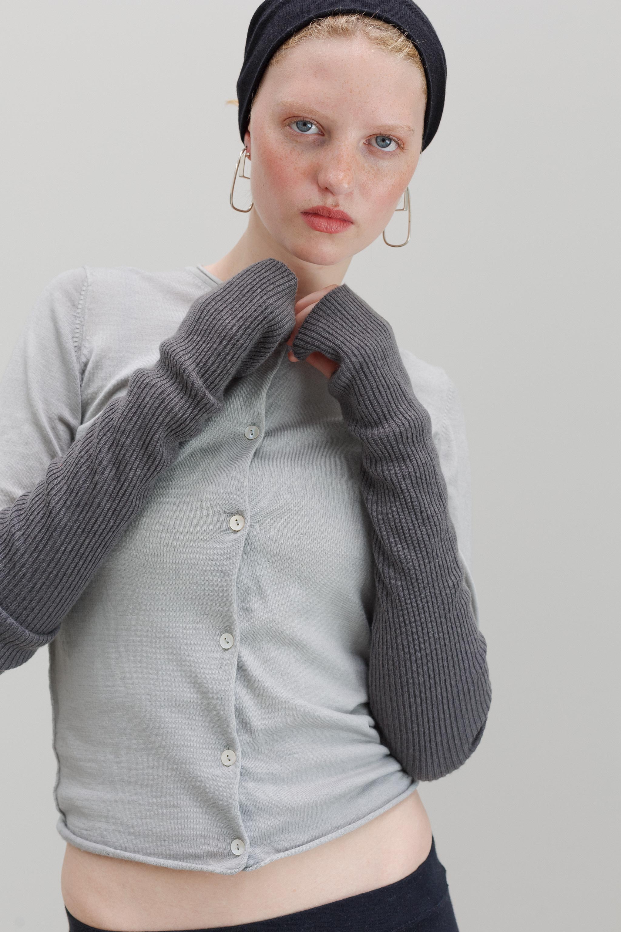 Deda Cashmere Gloves - Marl Grey